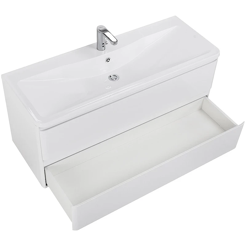 Тумба под раковину BelBagno 120 ALBANO-1200-2C-SO-BL подвесная Bianco Lucido МДФ / ЛДСП