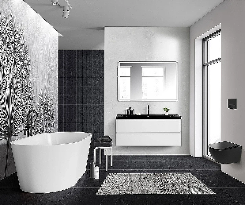 Тумба под раковину BelBagno 120 ALBANO-1200-2C-SO-BL подвесная Bianco Lucido МДФ / ЛДСП