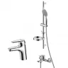 Комплект смесителей Lemark LM7304C цвет Хром