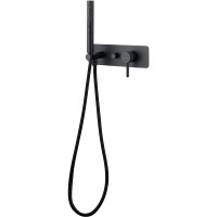 Смеситель для душа Allen Brau Priority 5.31009-31 Черный матовый латунь встраиваемый однорычажный