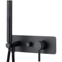 Смеситель для душа Allen Brau Priority 5.31009-31 Черный матовый латунь встраиваемый однорычажный