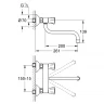 Смеситель для кухни Grohe Costa L 31187001 Хром латунь на стену