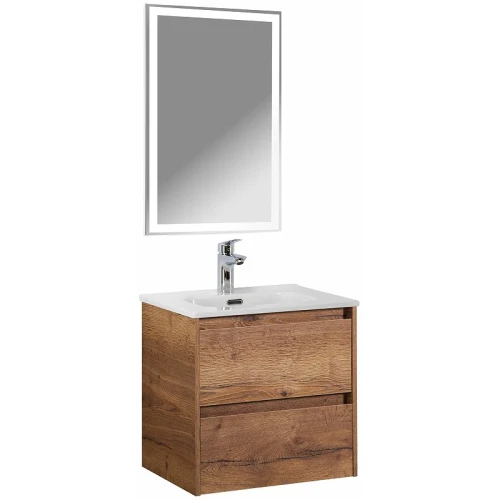 Тумба под раковину BelBagno Kraft 50 KRAFT-500-2C-SO-RT подвесная Rovere Tabacco МДФ / ЛДСП