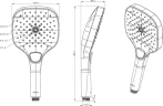 Ручной душ Arrow AG3905CP цвет Хром