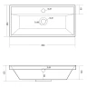 Раковина Madera Classica Slim 80 4627173210898 Белая