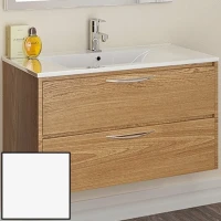 Тумба с раковиной SanVit Мэри-2 90 R kmery902 в цвете Ral подвесная Белый глянец МДФ / ЛДСП
