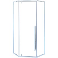 Душевой уголок Ceruttispa 90x90 C3AW профиль Белый стекло прозрачное