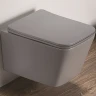 Унитаз CeramaLux 5170MH подвесной Светло-серый матовый с сиденьем Микролифт фаянс подвесной
