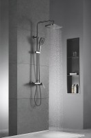 Душевая система Rose R18T R1836T-6 Оружейная сталь