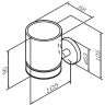 Стакан для зубных щеток AM.PM X-Joy A85A34344 Розовое золото