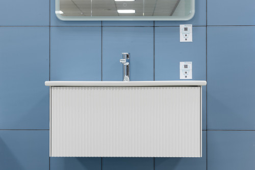 Тумба под раковину WellWant Aura 60 WWM000600W подвесная Белая матовая