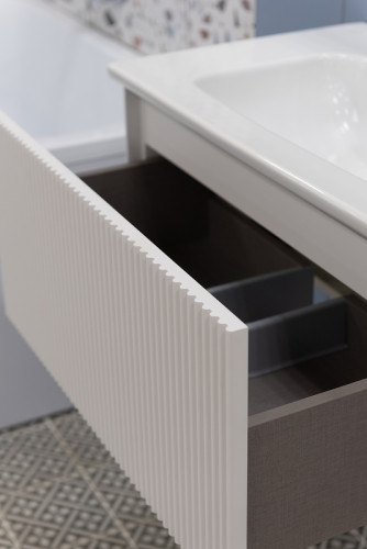 Тумба под раковину WellWant Aura 60 WWM000600W подвесная Белая матовая