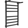 Электрический полотенцесушитель Melodia della vita Moderno Shelf Ferrum 50х80 П8 MTRMSF5080bk с полкой Черный