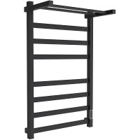 Электрический полотенцесушитель Melodia della vita Moderno Shelf Ferrum 50х80 П8 MTRMSF5080bk с полкой Черный
