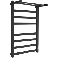 Электрический полотенцесушитель Melodia della vita Moderno Shelf Ferrum 50х80 П8 MTRMSF5080bk с полкой Черный