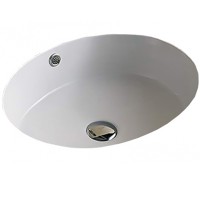 Раковина CeramaLux 42 540P Белая фаянс встраиваемый