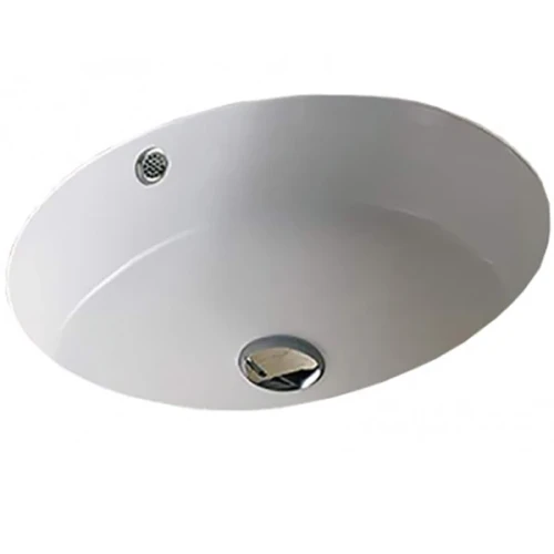 Раковина CeramaLux 42 540P Белая фаянс встраиваемый
