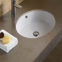 Раковина CeramaLux 42 540P Белая фаянс встраиваемый
