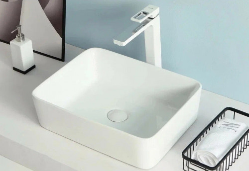 Раковина-чаша Gappo 48 GT403 Белая фарфор накладная