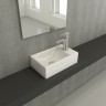 Раковина Berges Small 37 R 182010 Белая глянцевая фарфор подвесная, накладная