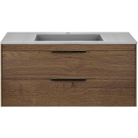 Тумба под раковину Vincea Chiara 2D 100 VMC-2C2100TO подвесная T.Oak МДФ / ЛДСП