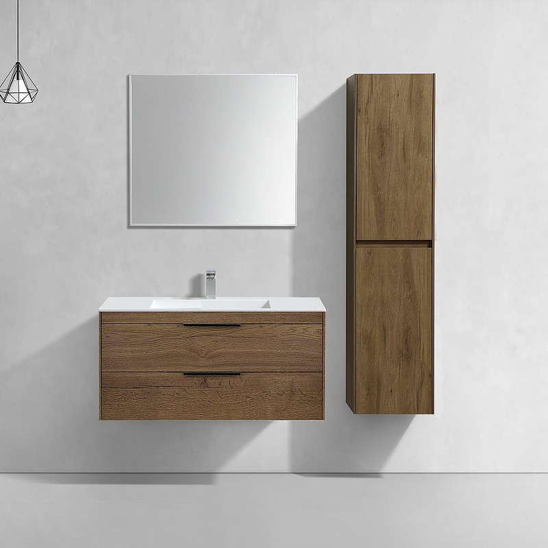 Тумба под раковину Vincea Chiara 2D 100 VMC-2C2100TO подвесная T.Oak МДФ / ЛДСП