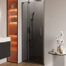 Душевая дверь Cezares Slider 90 SLIDER-B-1-80/90-GRIGIO-GM профиль Оружейная сталь стекло серое
