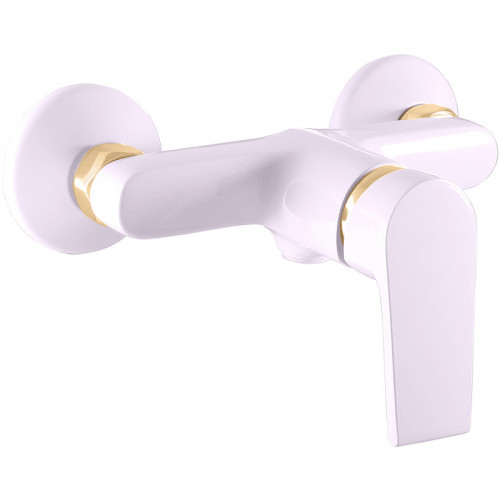 Смеситель для душа Rav Slezak Colorado CO181.5BZ Белый глянцевый Золото латунь на стену