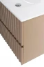 Тумба под раковину Art&Max Elegant 90 AM-ELEGANT-900-2C-SO-CM-LED подвесная цвет Капучино матовый