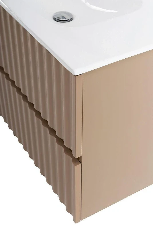 Тумба под раковину Art&Max Elegant 90 AM-ELEGANT-900-2C-SO-CM-LED подвесная цвет Капучино матовый