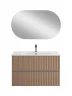 Тумба под раковину Art&Max Elegant 90 AM-ELEGANT-900-2C-SO-CM-LED подвесная цвет Капучино матовый