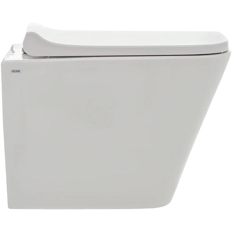 Комплект унитаза AQUAme AQM2004 с инсталляцией Grohe Rapid SL 38721001 с сиденьем Микролифт и клавишей смыва Хром фаянс подвесной