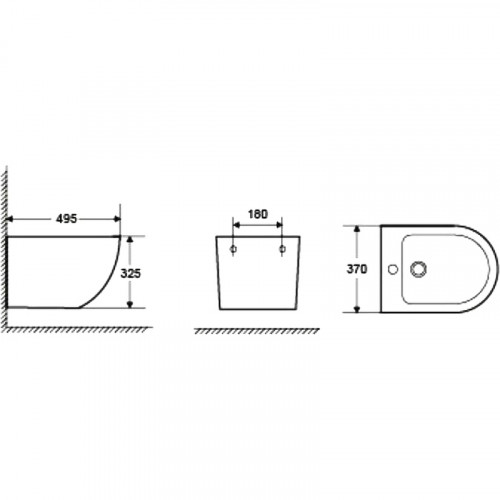 Биде WeltWasser Merzbach 005 GL-WT 10000003713 подвесное Белый глянец