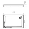 Акриловый поддон для душа Melodia della vita Cube 120x80 MTYCB12080 Белый