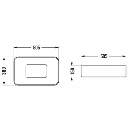 Раковина-чаша WeltWasser Elbach 78575-50 MT-BL 50 10000008701 Черная матовая фаянс накладная