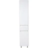 Шкаф пенал Style Line Атлантика 35 L Люкс Plus СС-00002257 с бельевой корзиной Белый матовый антискрейтч МДФ / ЛДСП