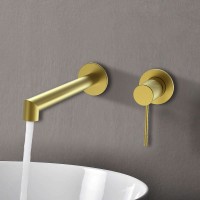Смеситель для раковины Vincea Desire VBFW-1D1BG Брашированное золото латунь встраиваемый
