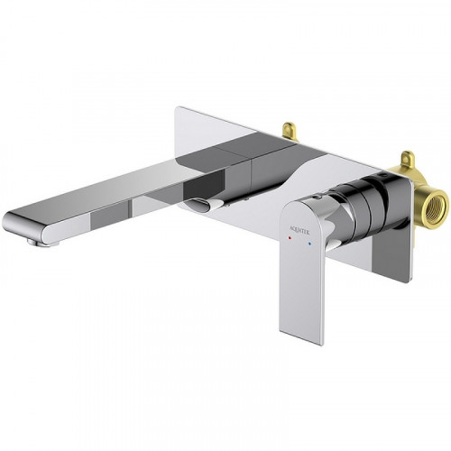 Смеситель для раковины Aquatek Лира AQ1413CR Хром латунь встраиваемый