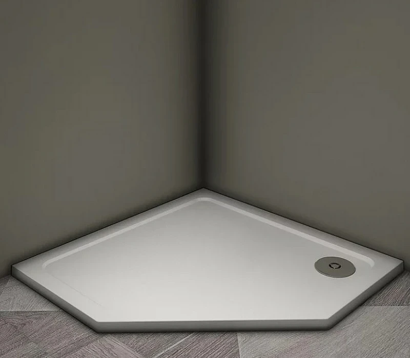 Душевой поддон из искусственного камня Veconi Tezeo 90x90 TZ12-90T-01-19C3 Белый