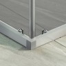 Душевой уголок Maybah Glass MGY-1328-5 900x900x1950 раздвижной профиль Хром матовый стекло графитовое
