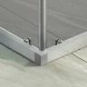 Душевой уголок Maybah Glass MGY-1328-5 900x900x1950 раздвижной профиль Хром матовый стекло графитовое