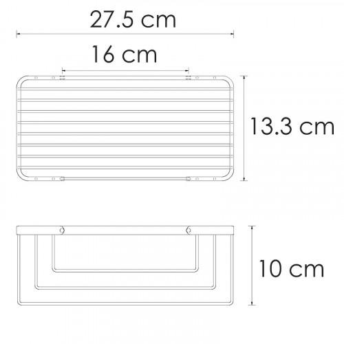 Полка корзина WasserKRAFT K-711PB цвет Черный