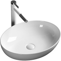 Раковина-чаша Ceruttispa 52 CR0019 СТ9596 Белая фарфор накладная