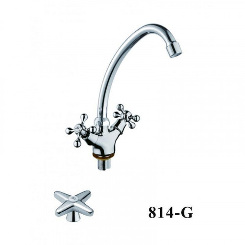 Смеситель для кухни D-Lin D153814-G цвет  Хром