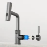 Смеситель для раковины Black&White Sky Day SD3028GM 3028GM Gun Metal
