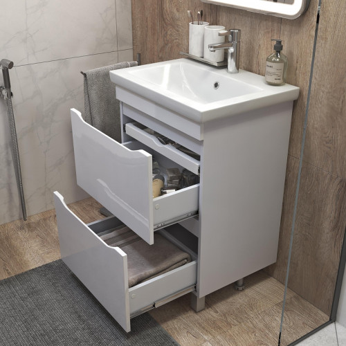 Тумба под раковину Vigo Grani 60 201 цвет Белый