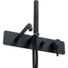 Смеситель для ванны Allen Brau Priority 5.31A05-31 Черный матовый латунь встраиваемый