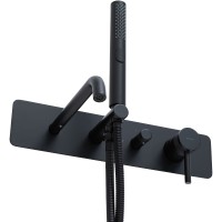 Смеситель для ванны Allen Brau Priority 5.31A05-31 Черный матовый латунь встраиваемый