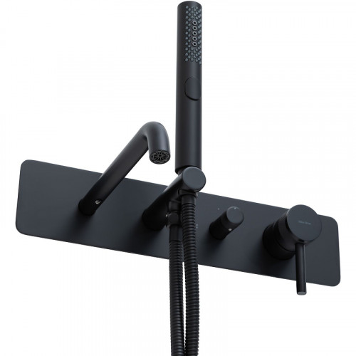 Смеситель для ванны Allen Brau Priority 5.31A05-31 Черный матовый латунь встраиваемый