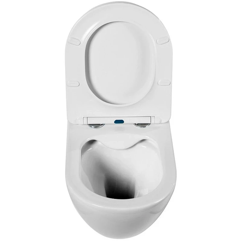 Комплект унитаза BelBagno Amanda BB051CHR+BB051SC с инсталляцией Berges Novum D5 040235 с сиденьем Микролифт и Черной матовой клавишей смыва фаянс подвесной